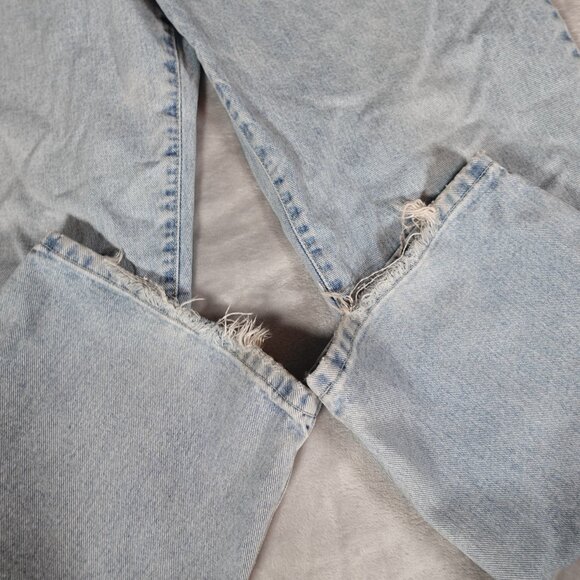 Vintage Quiksilver Wide Leg Denim Jeans Mens 36 (Fits 34x31) Skater Baggy Y2K - Picture 4 of 16